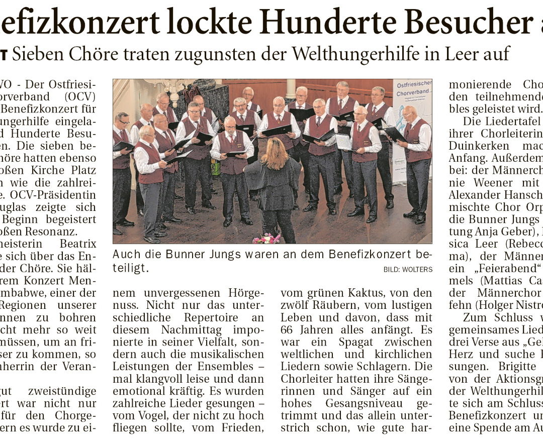 Benefizkonzert lockte Hunderte Besucher an