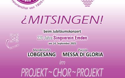 Singverein Emden -Mitsingen beim Jubiläumskonzert