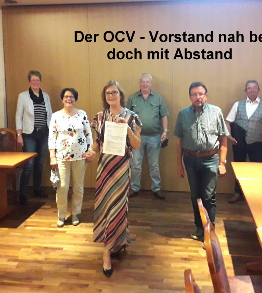 OCV Vorstandsitzung: 1. Mal wieder ANALOG und mit großer Vorplanung